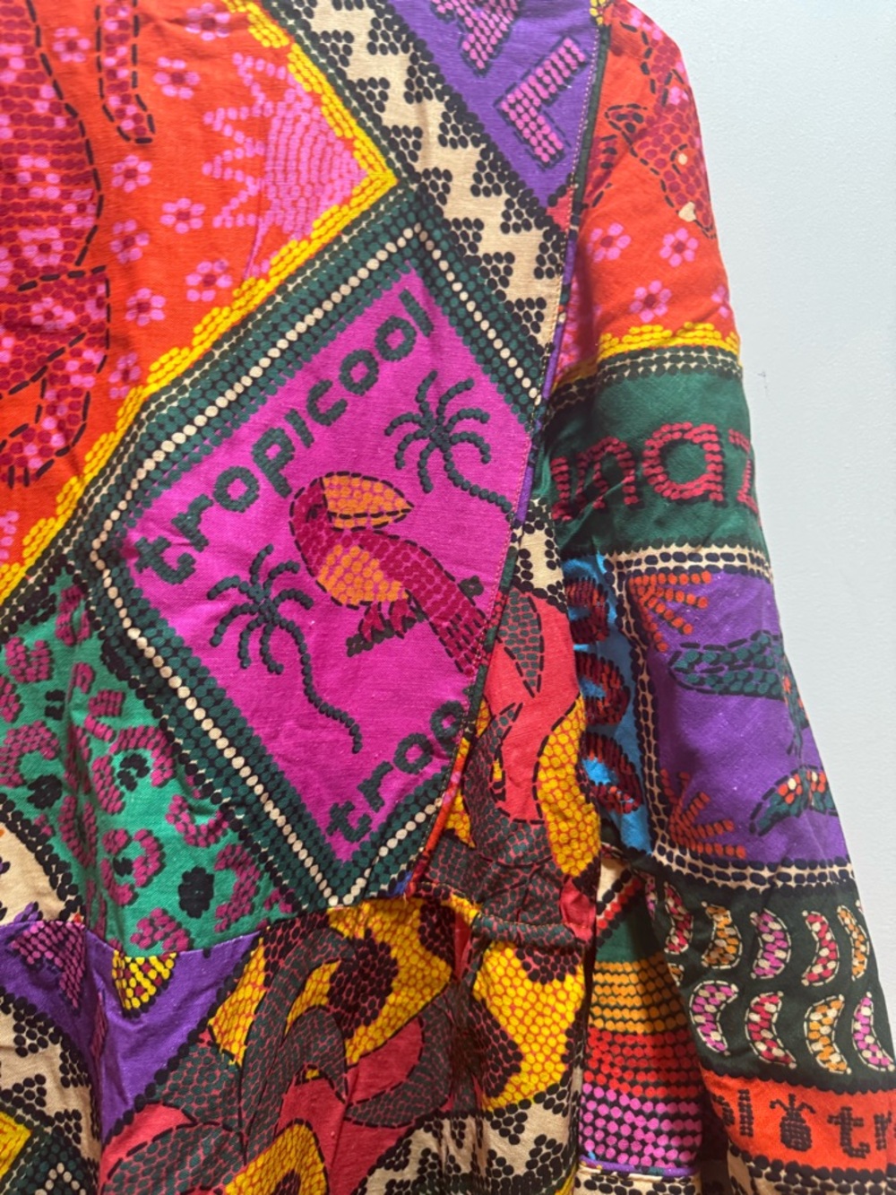 NWT Farm Rio Midi Dotted Patch Scarf Dress Size S - Picture 11 of 16